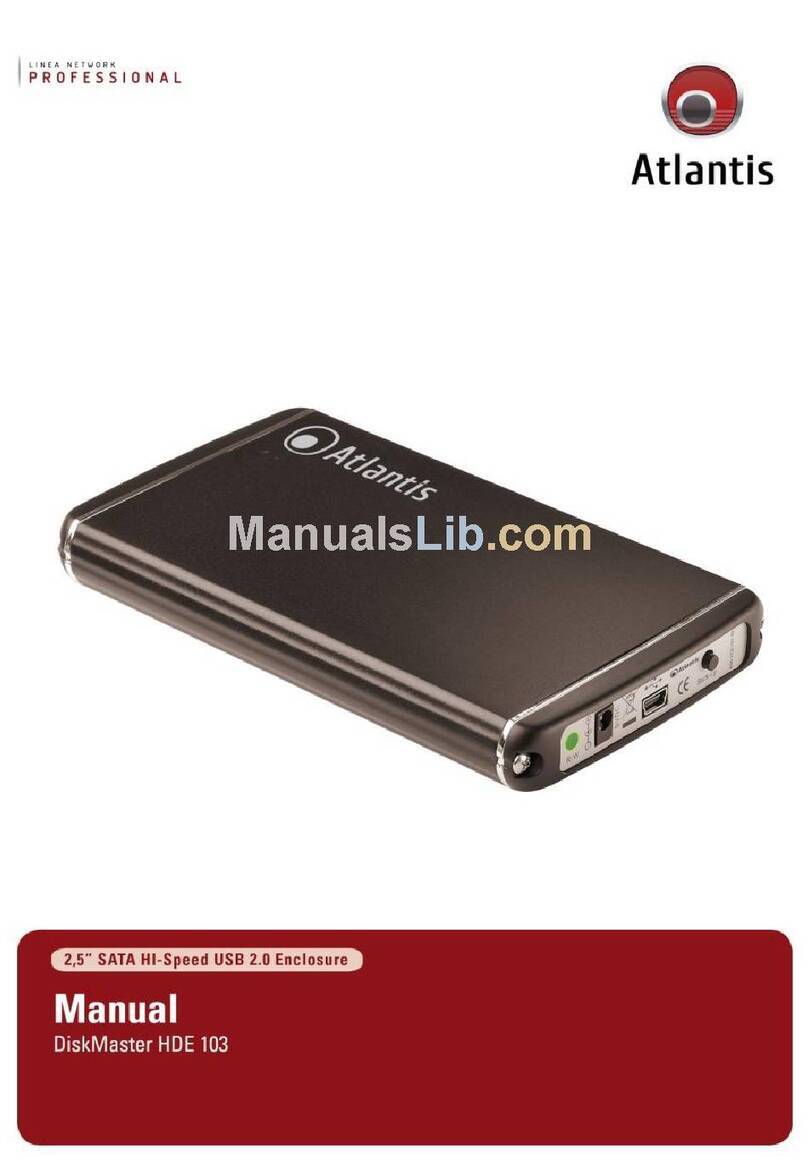 Atlantis DISKMASTER HDE 103 user manual