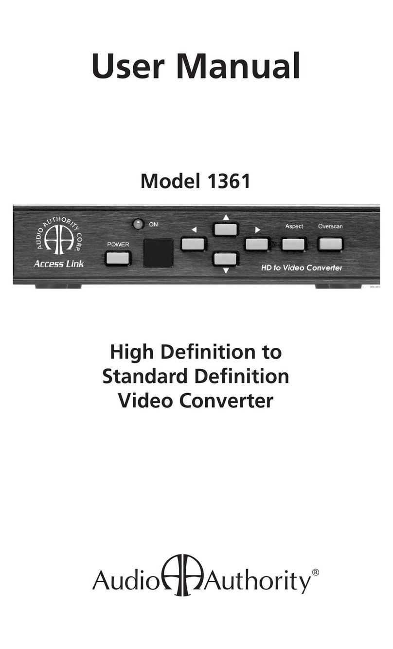 Audio Authority 1361 user manual