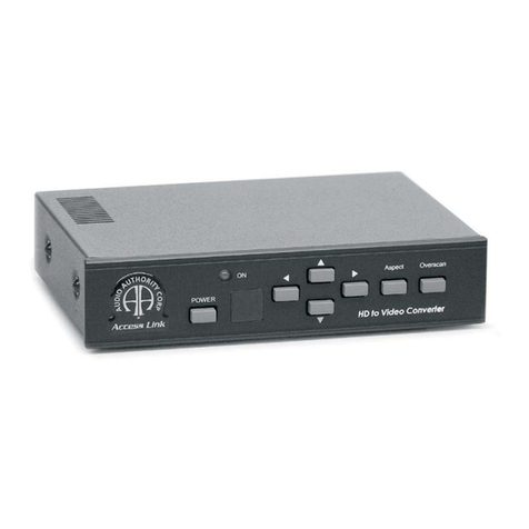 Audio Authority 1362 Specification sheet Audio Authority 1362 Specification sheet