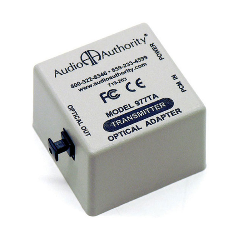 Audio Authority Digital Audio Converters 977RPO Specification sheet Audio Authority Digital Audio Converters 977RPO Specification sheet