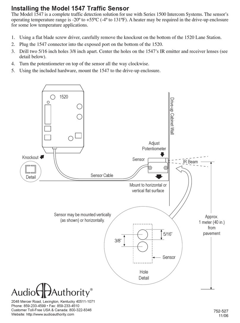 Audio Authority 1547 User manual