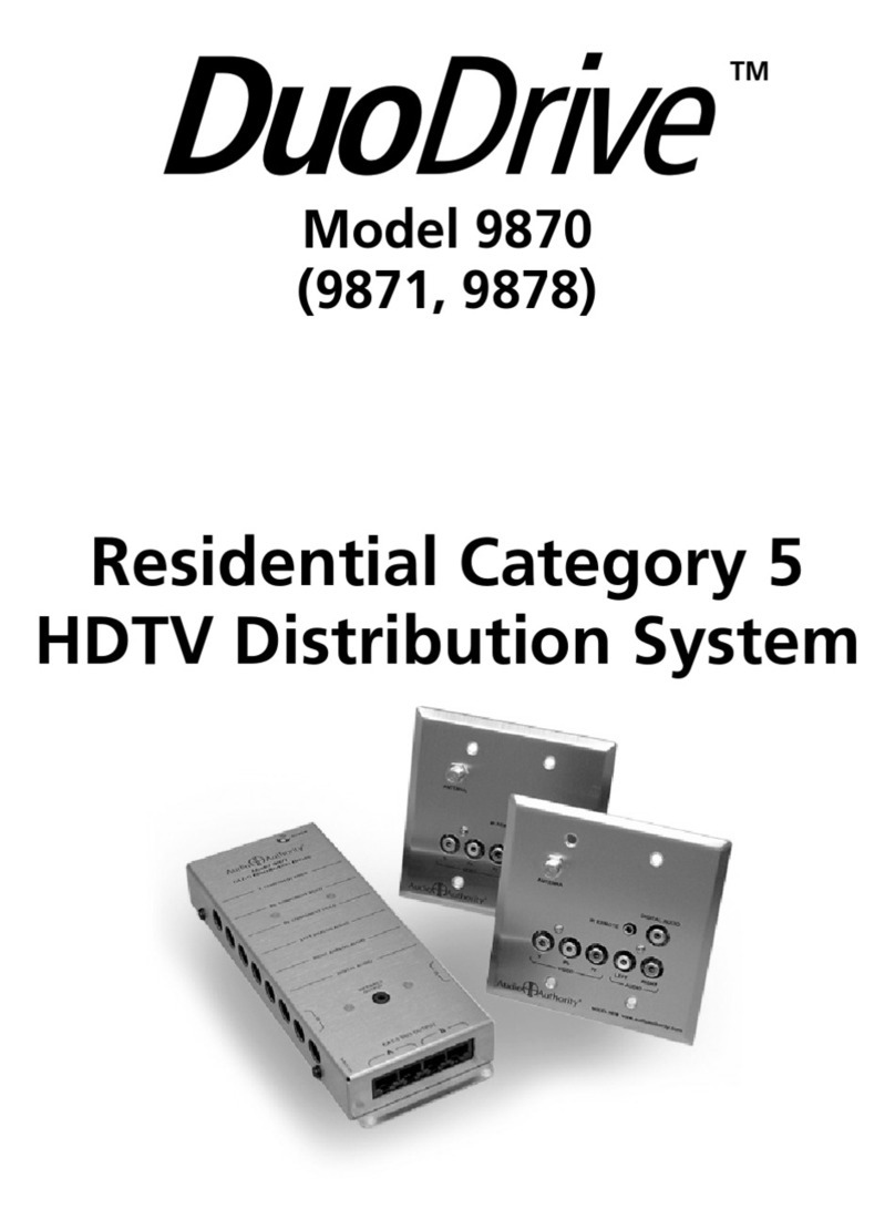 Audio Authority DuoDrive 9870 owner's manual