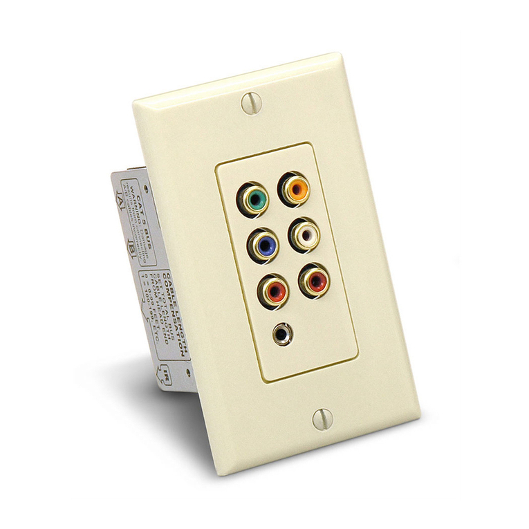 Audio Authority Cat 5 Wall Plate & Enclosed Audio/Video Receivers Comparison... Specifications