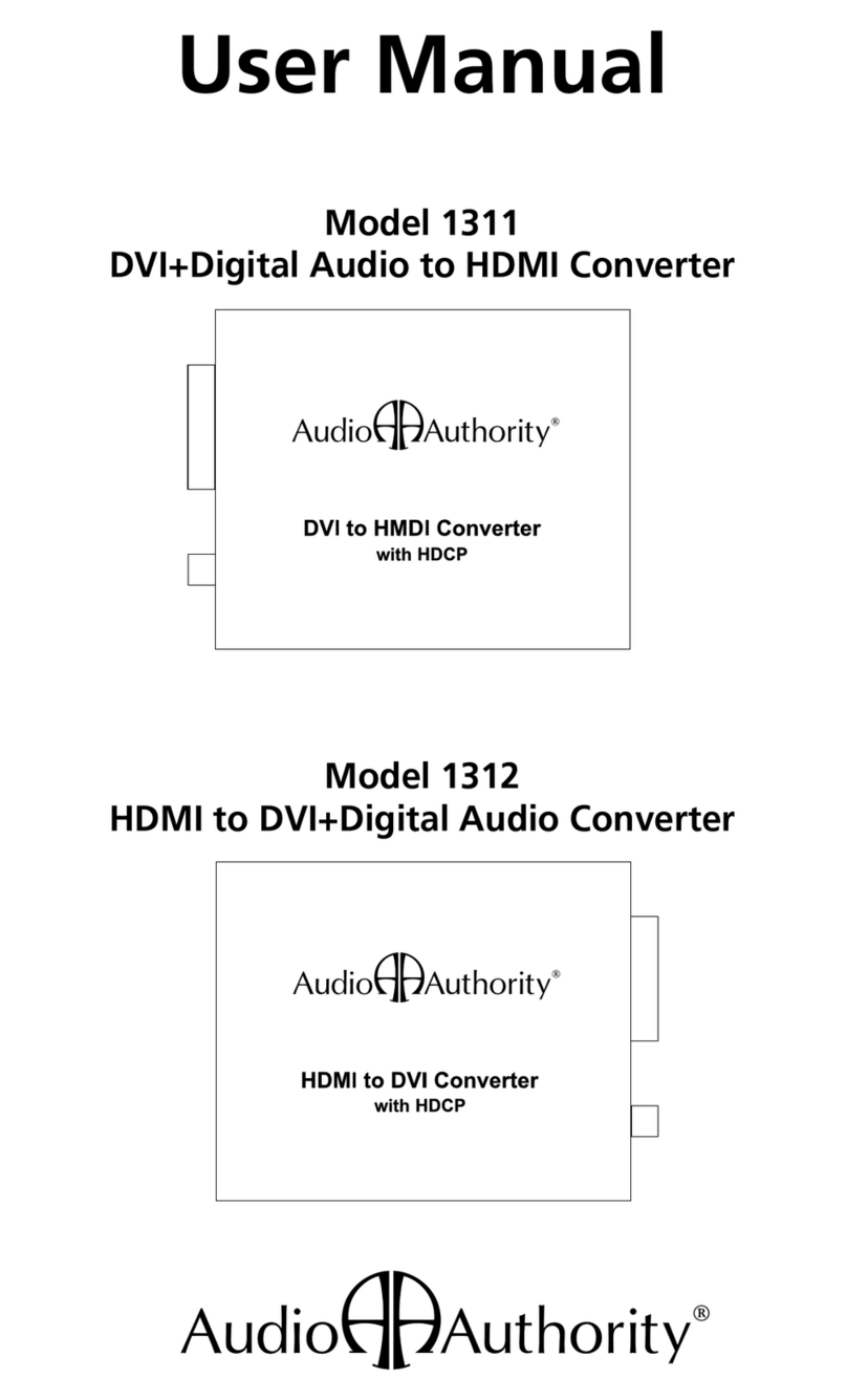 Audio Authority 1311 user manual