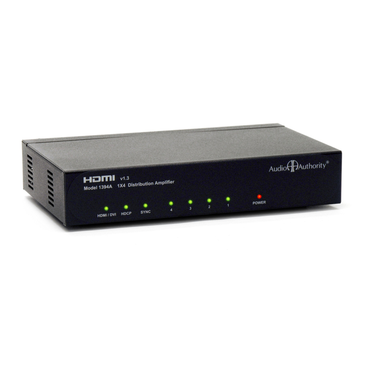 Audio Authority 1398 User manual