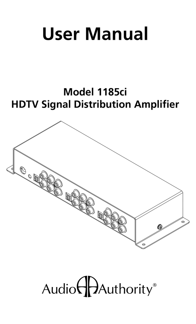 Audio Authority 1185ci User manual