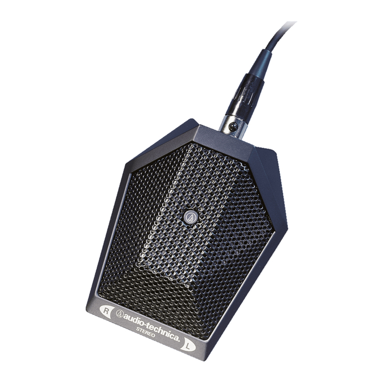 Audio Technica STEREO BOUNDARY MICROPHONE AT849 User manual