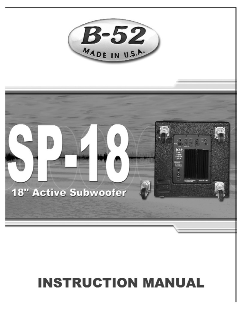 B-52 SP-18 instruction manual