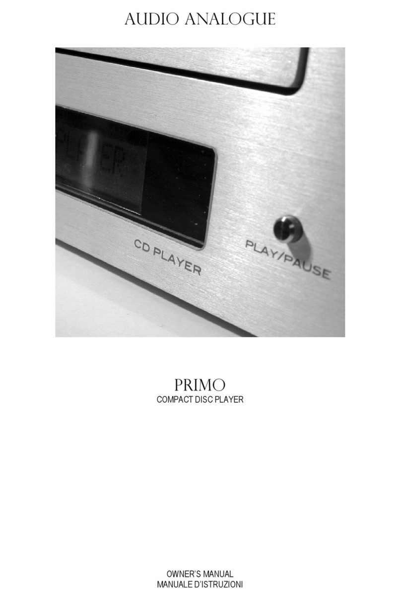 Audio Analogue CDP 2.0 owner's manual