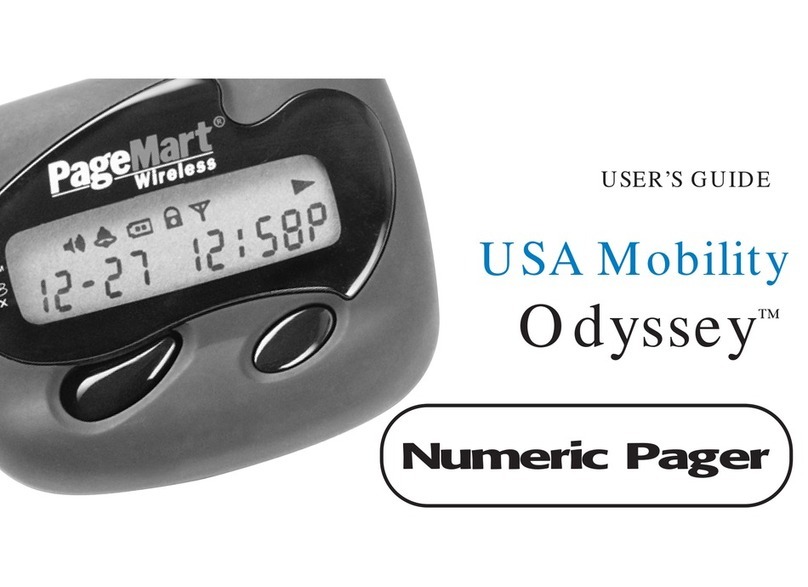 PageMart Numeric Pager user guide