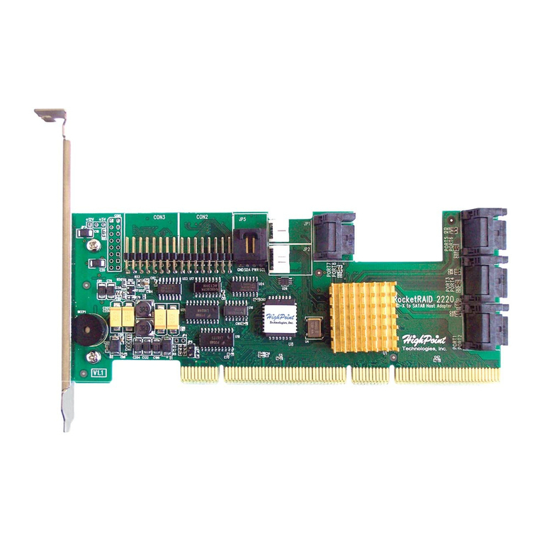 HighPoint RocketRAID 2220 User manual