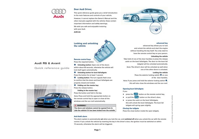 Audi RS6 User manual