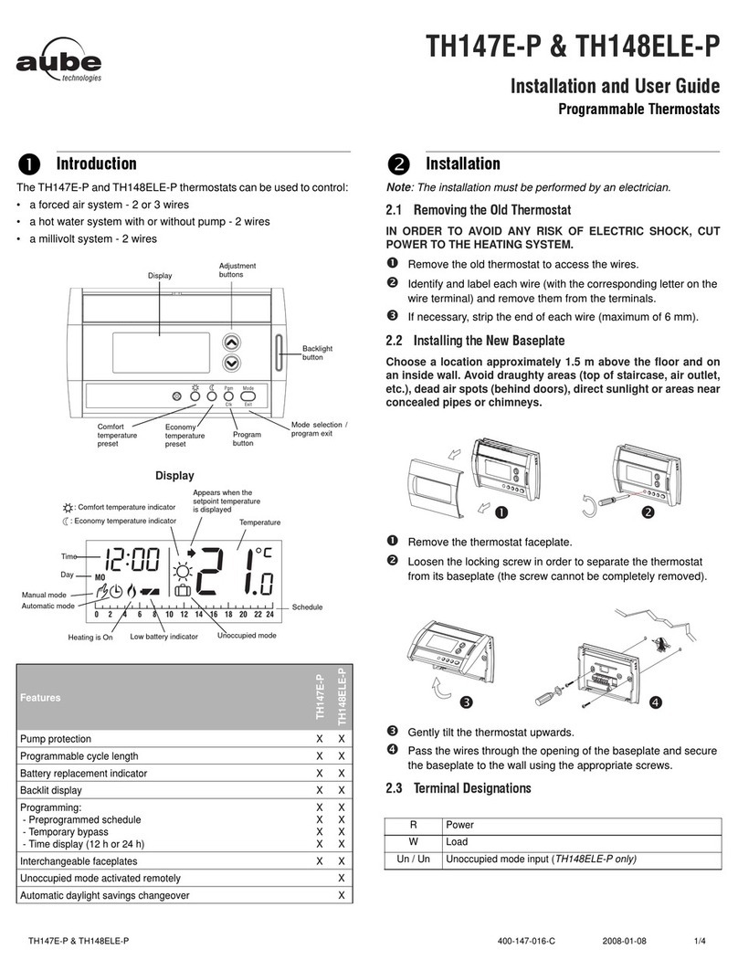 Aube Technologies TH147E-P User manual