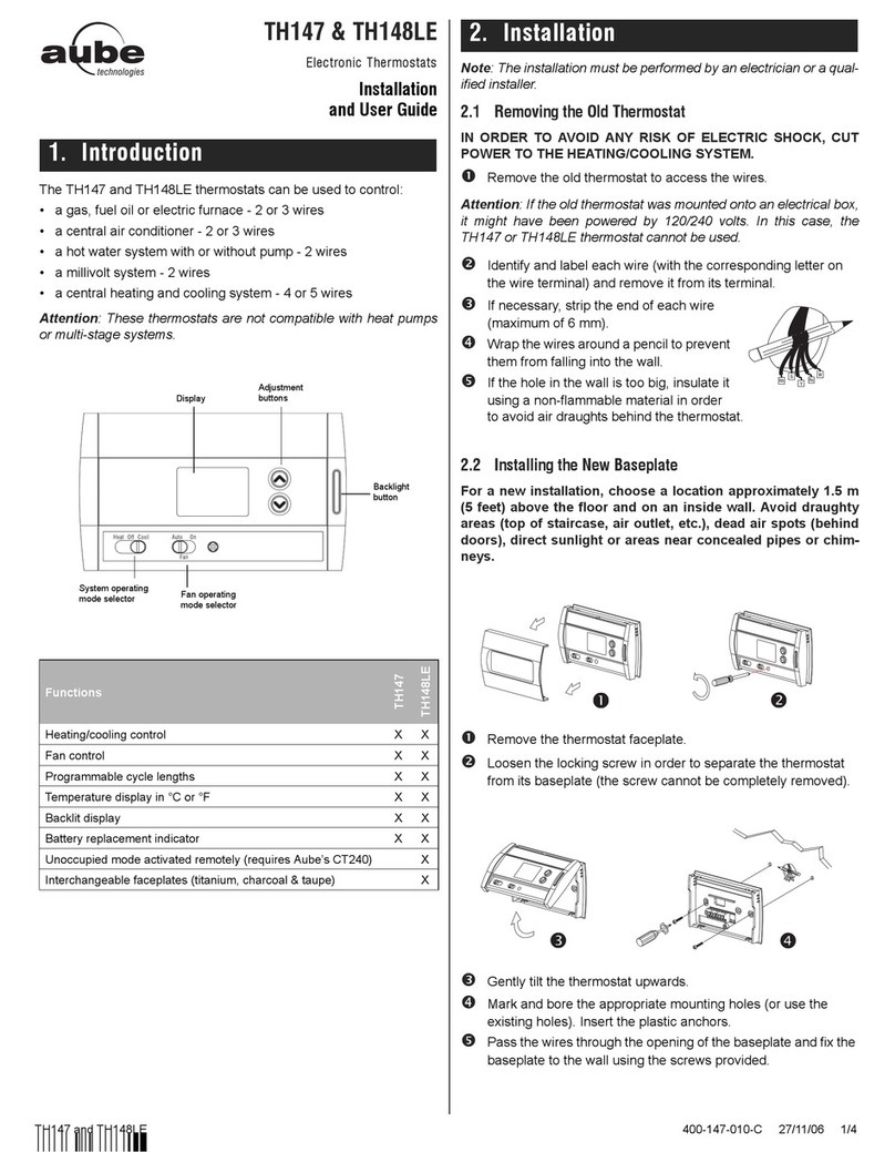 Aube Technologies TH147 User manual