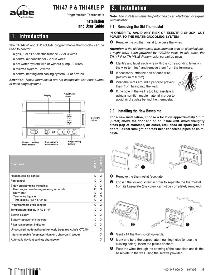 Aube Technologies TH147-P User manual