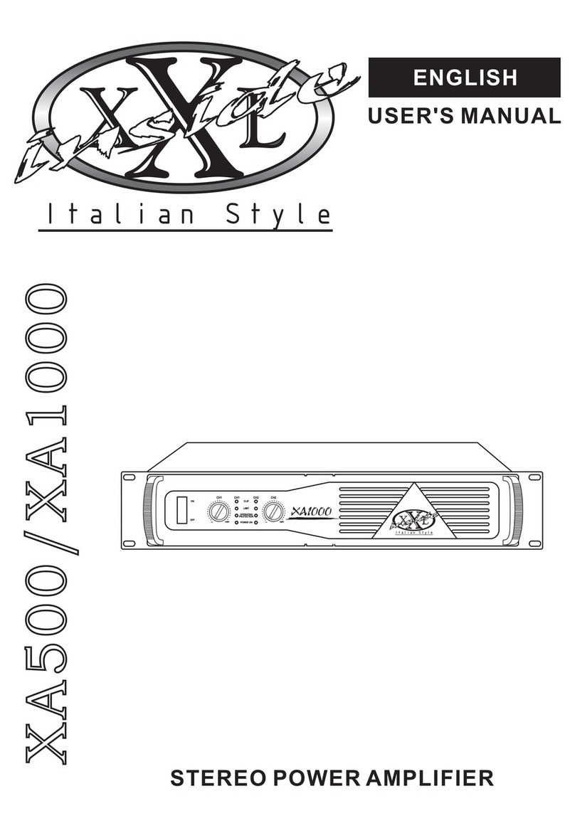 XXL INSIDE XA1000 user manual