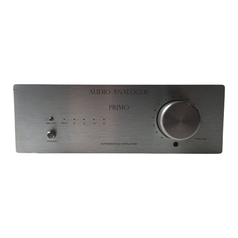 Audio Analogue PRIMO owner's manual