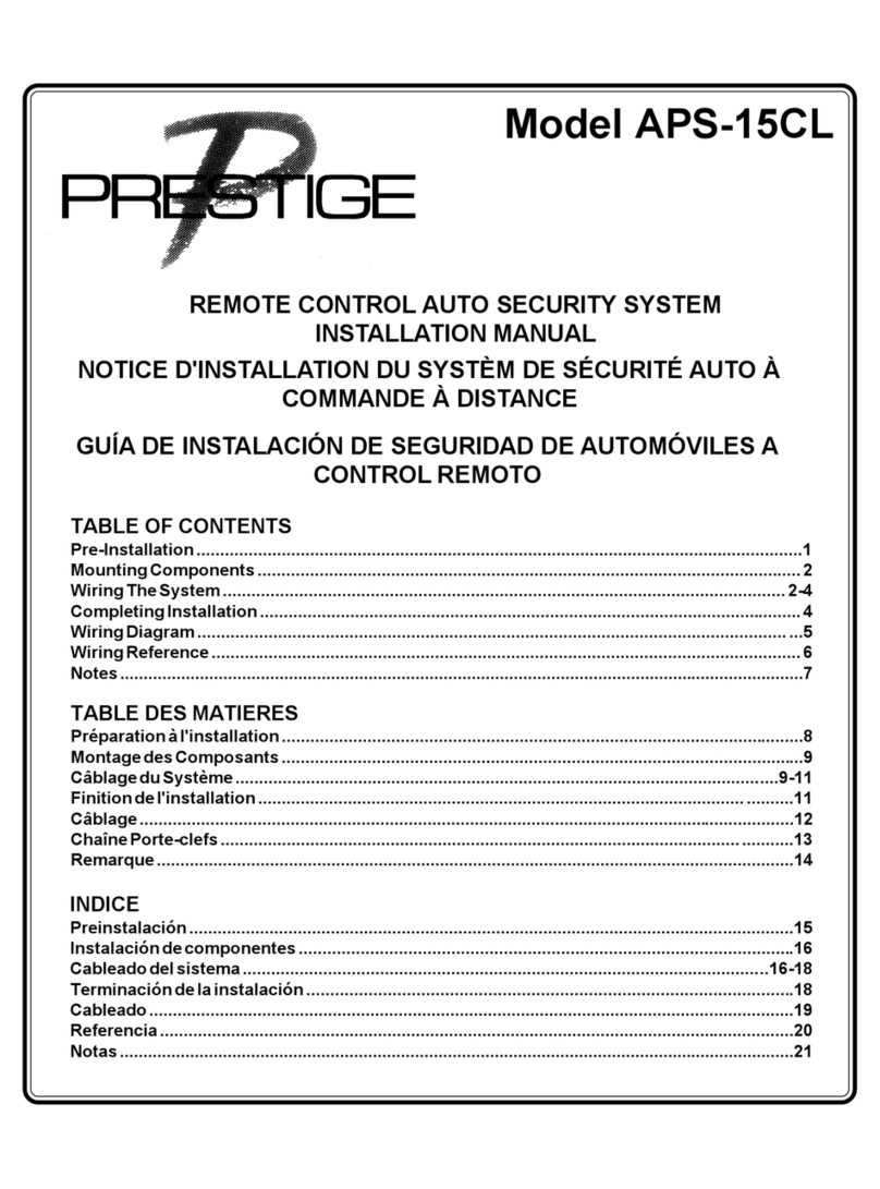 Audiovox Prestige APS-15CL User manual