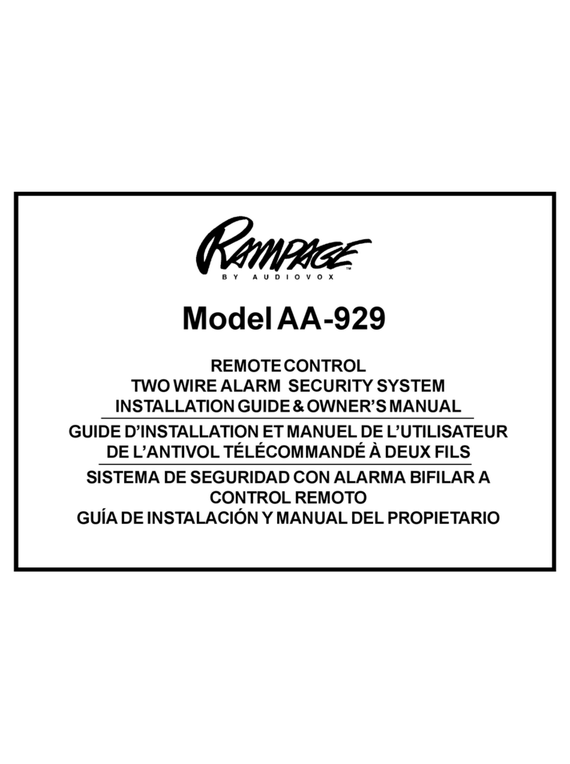 Audiovox Rampage AA-929 User manual Audiovox Rampage AA-929 User manual