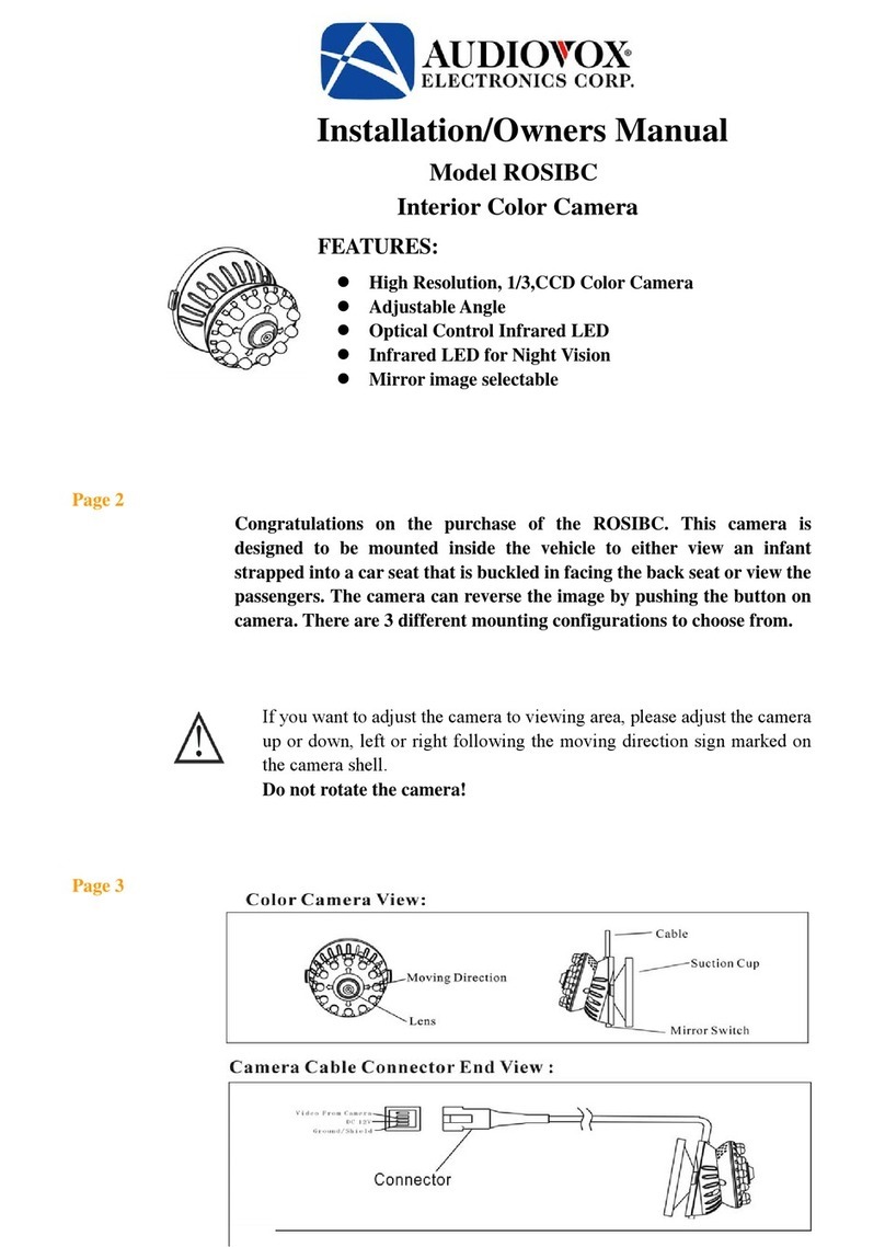 Audiovox ROSIBC Operating instructions
