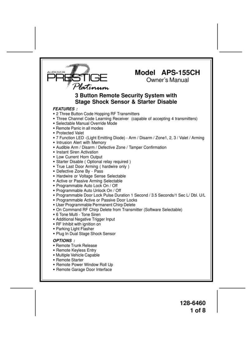 Audiovox PS-155CH User manual