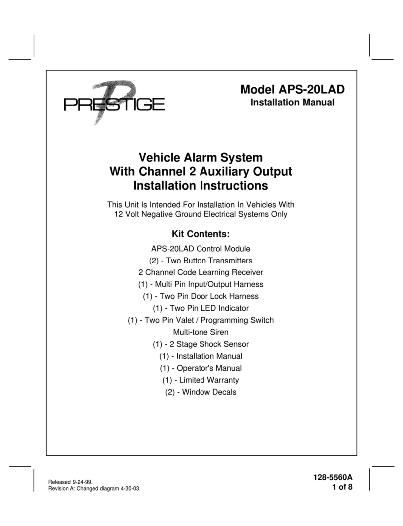 Audiovox PRESTIGE APS-20LAD User manual