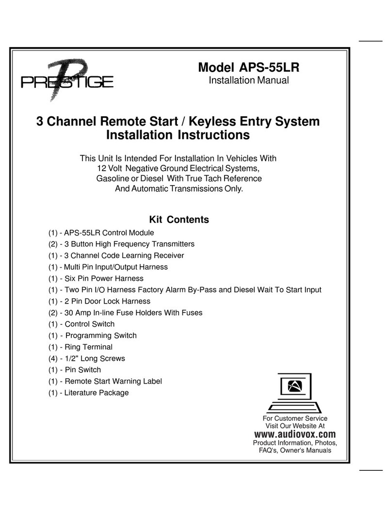 Audiovox Prestige APS-55LR User manual Audiovox Prestige APS-55LR User manual