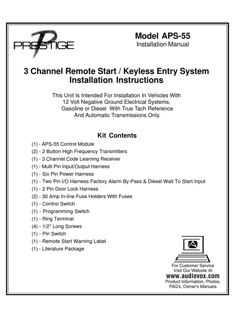 Audiovox Prestige APS-55 User manual