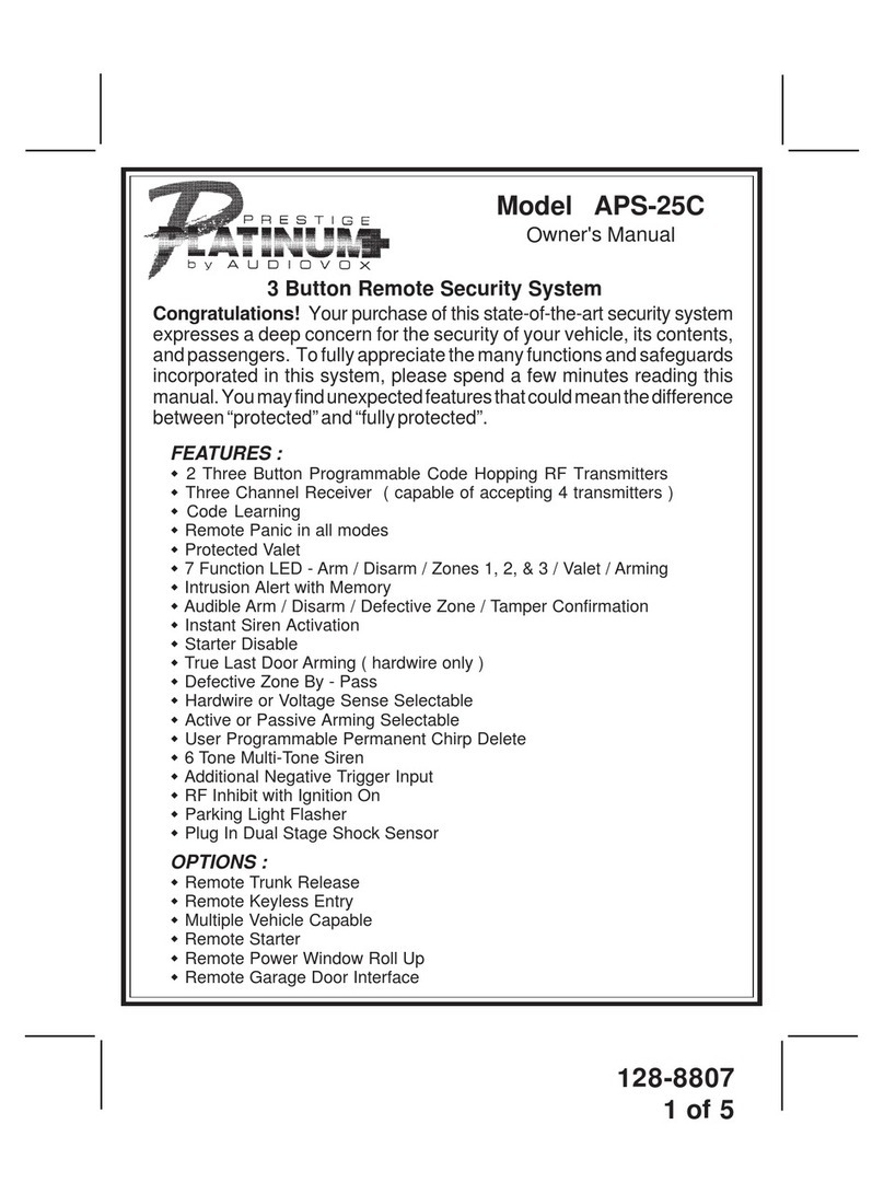 Audiovox APS-25C User manual Audiovox APS-25C User manual