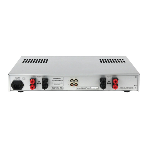 Audiolab 8000P User manual Audiolab 8000P User manual