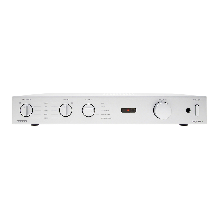 Audiolab 8000S User manual Audiolab 8000S User manual