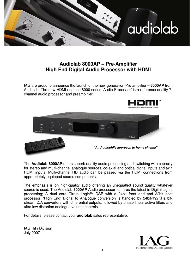 Audiolab 8000AP User manual