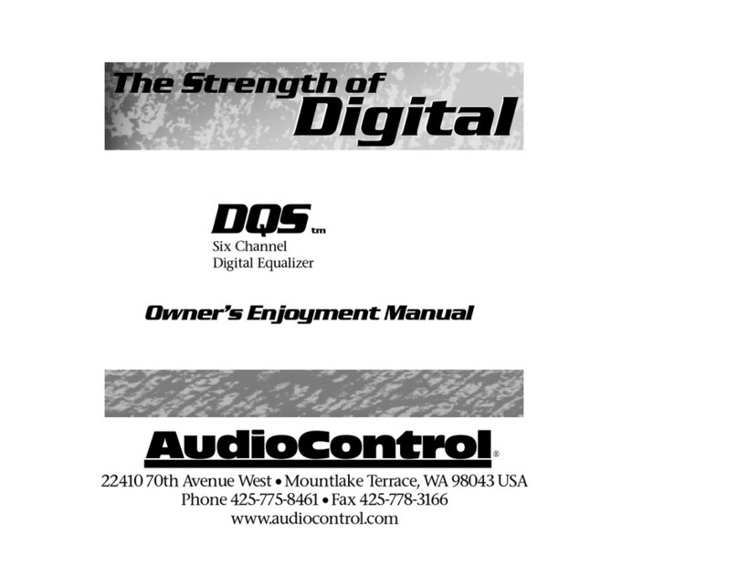 Audio Control DQS User manual