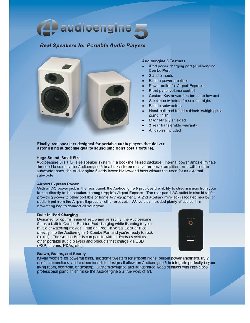 AudioEngine A2 User manual