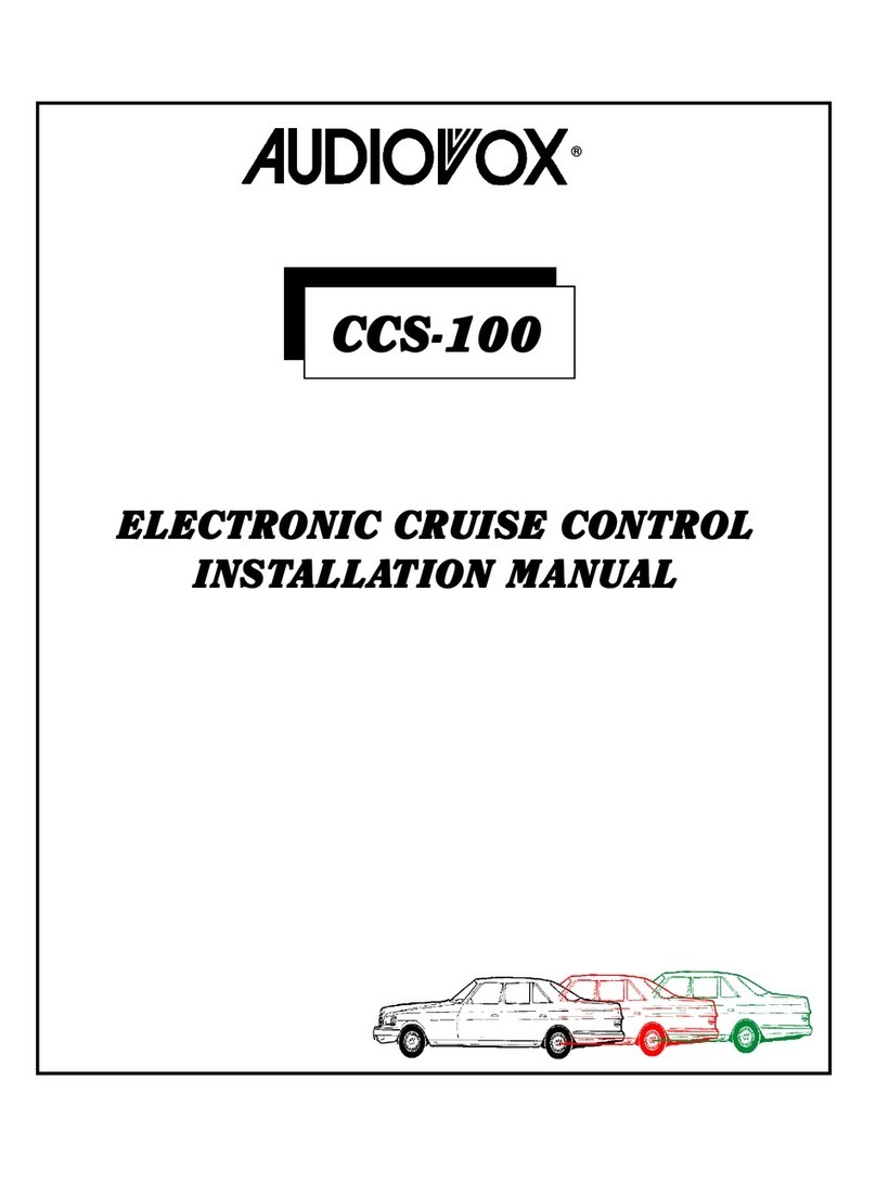 Audiovox CCS-100 User manual Audiovox CCS-100 User manual