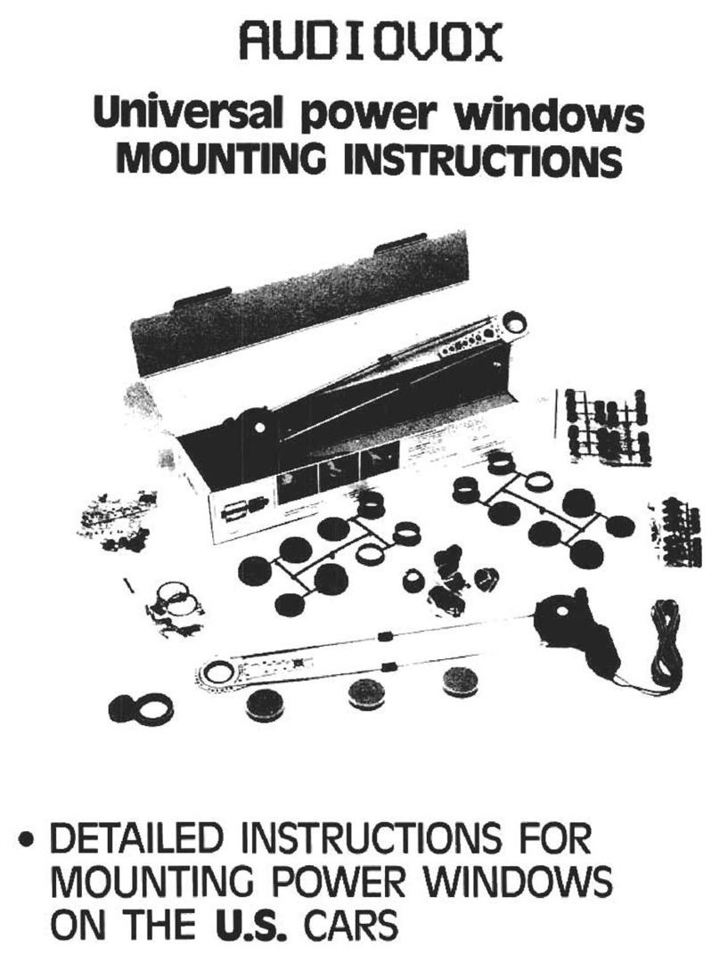 Audiovox Automobile Accessories User manual
