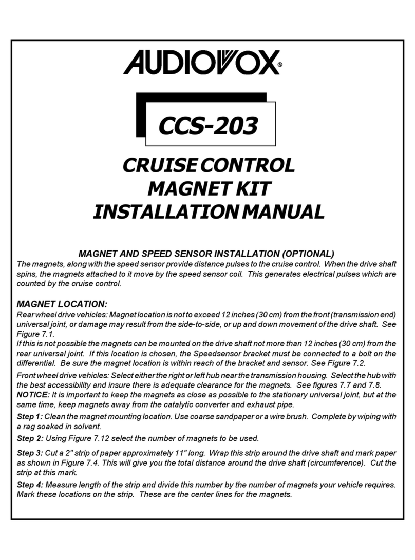 Audiovox CCS-203 User manual Audiovox CCS-203 User manual