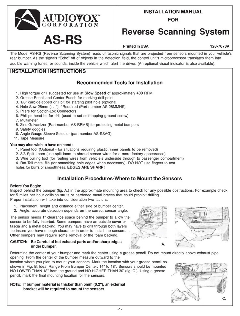 Audiovox AS-RS User manual