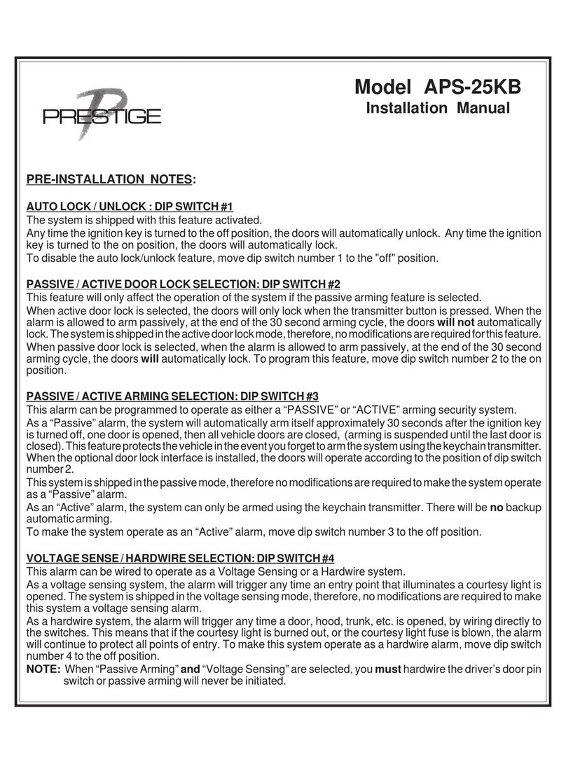 Audiovox Prestige APS-25KB User manual Audiovox Prestige APS-25KB User manual