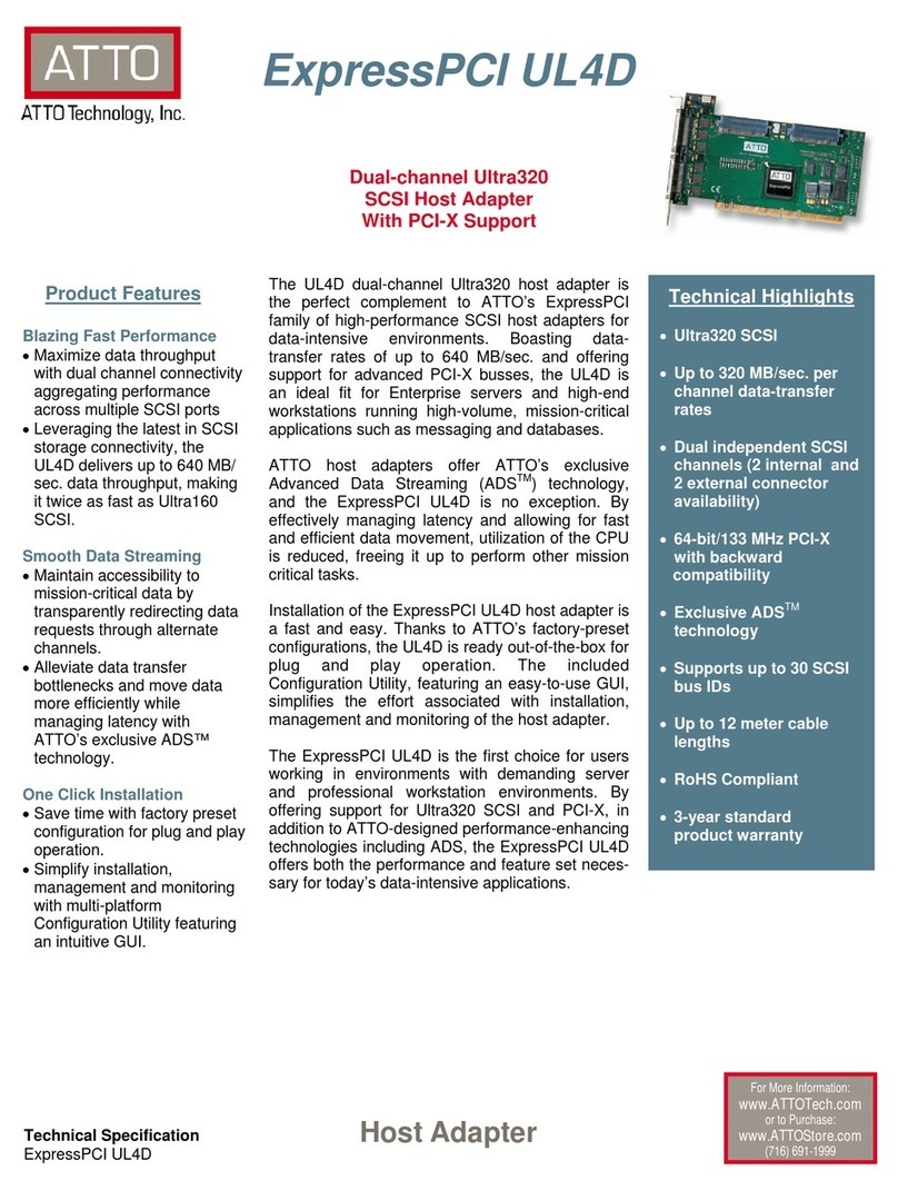 ATTO Technology ExpressPCI UL4D Technical specification