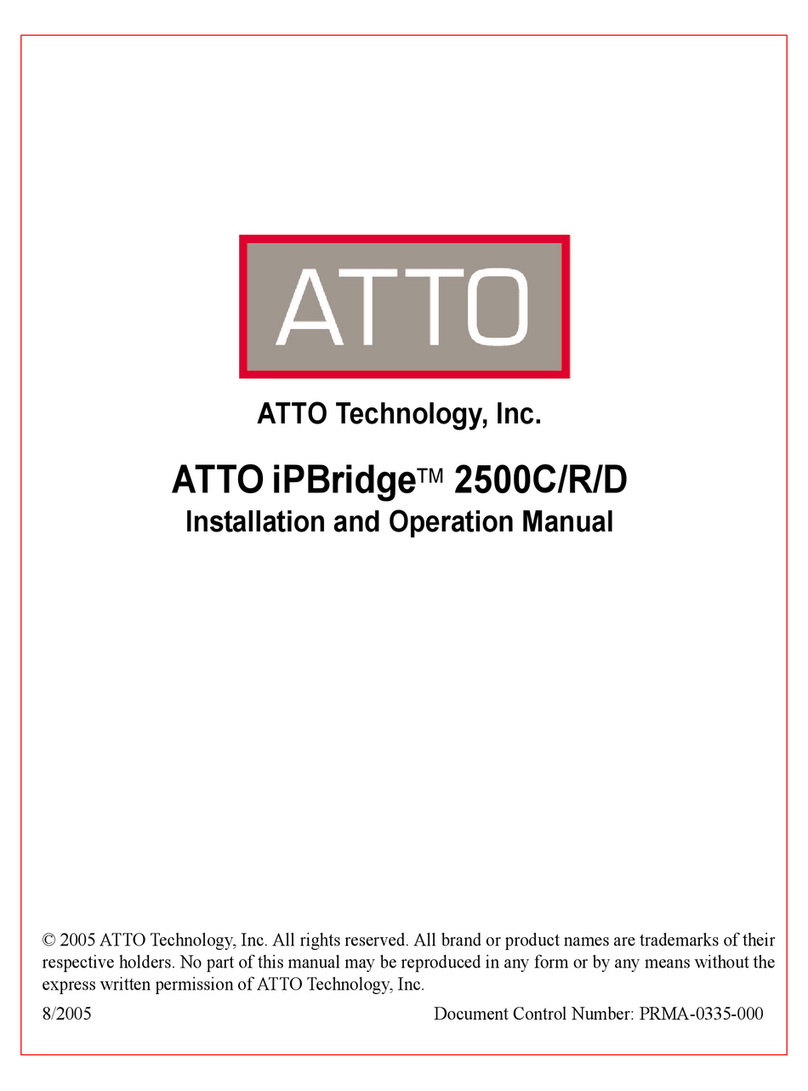 ATTO Technology iPBridge 2500C User manual