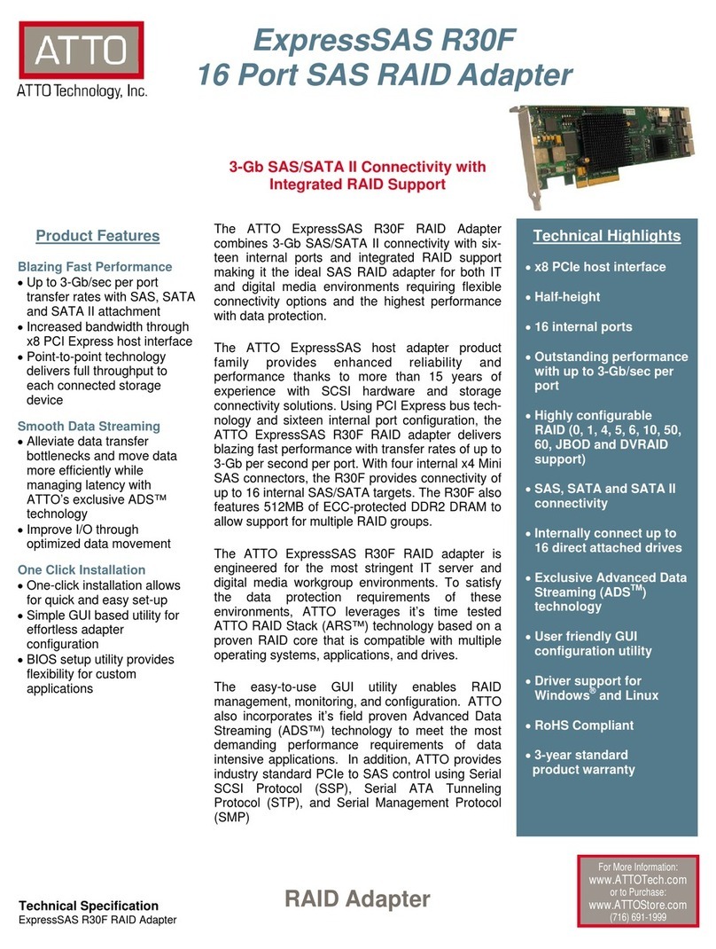 ATTO Technology R30F User manual
