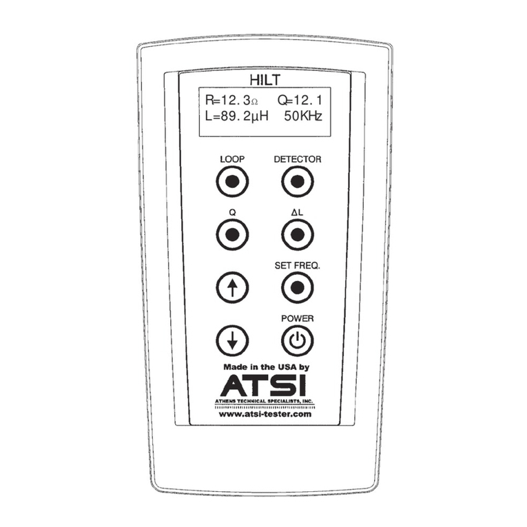 ATSI Handheld Inductive Loop Tester HILT 9000 User manual