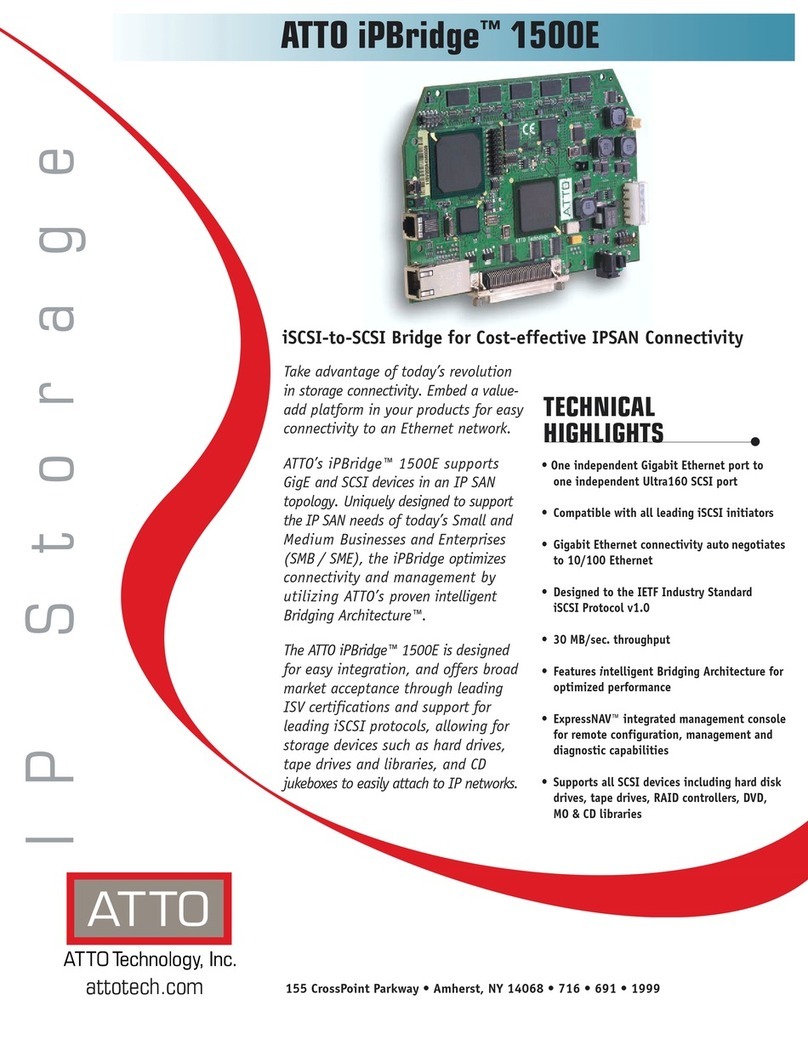 ATTO Technology iPBridge 1500E Specification sheet