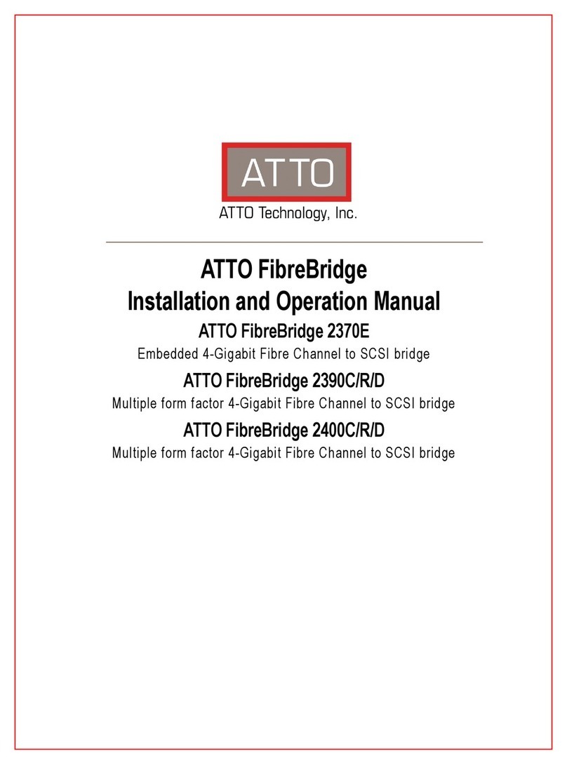 ATTO Technology FibreBridge 2370E User manual