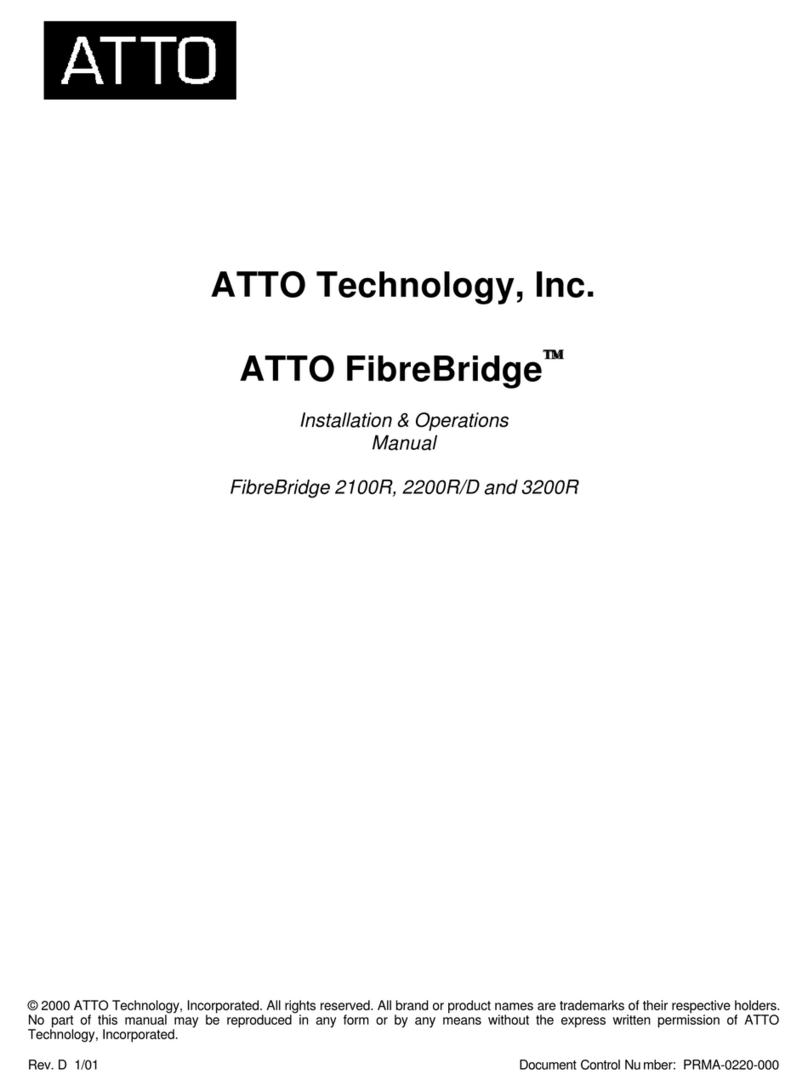 ATTO Technology FibreBridge 2100R User manual