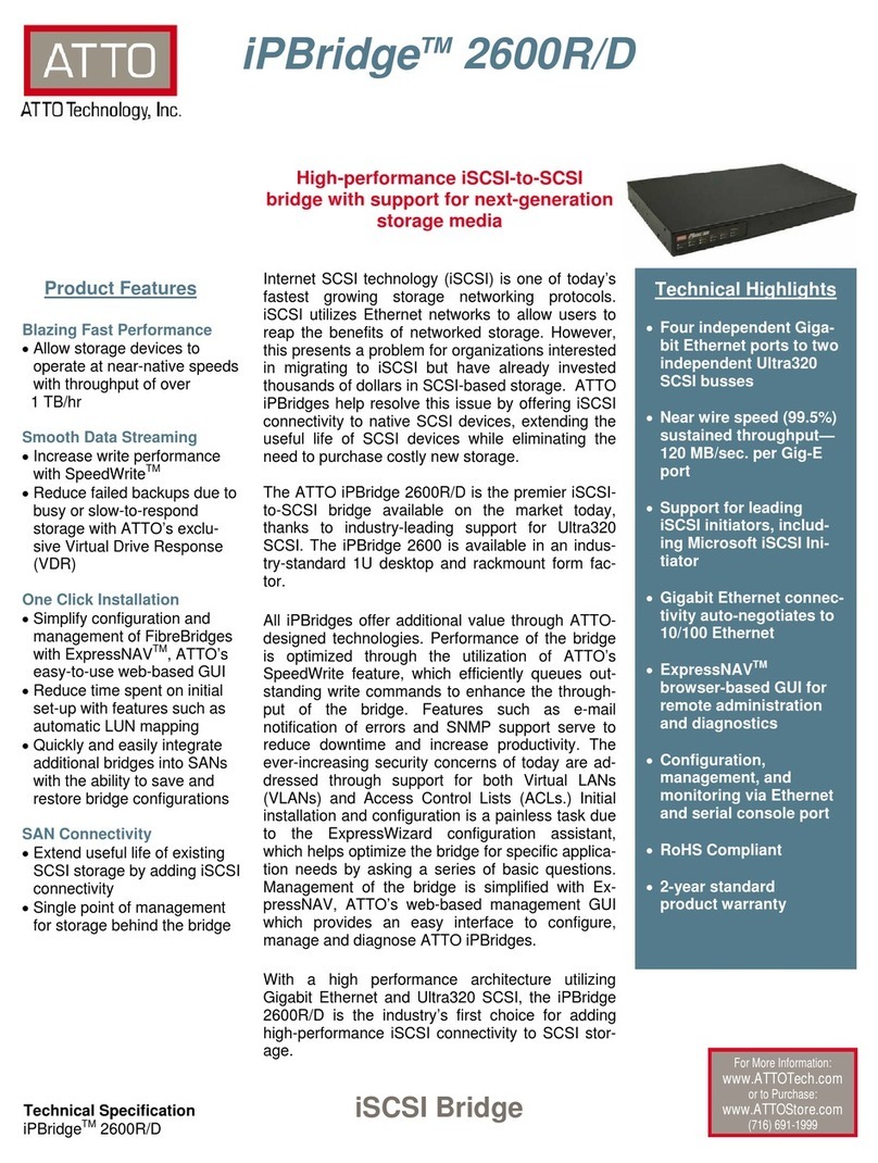 ATTO Technology 2600R/D User manual