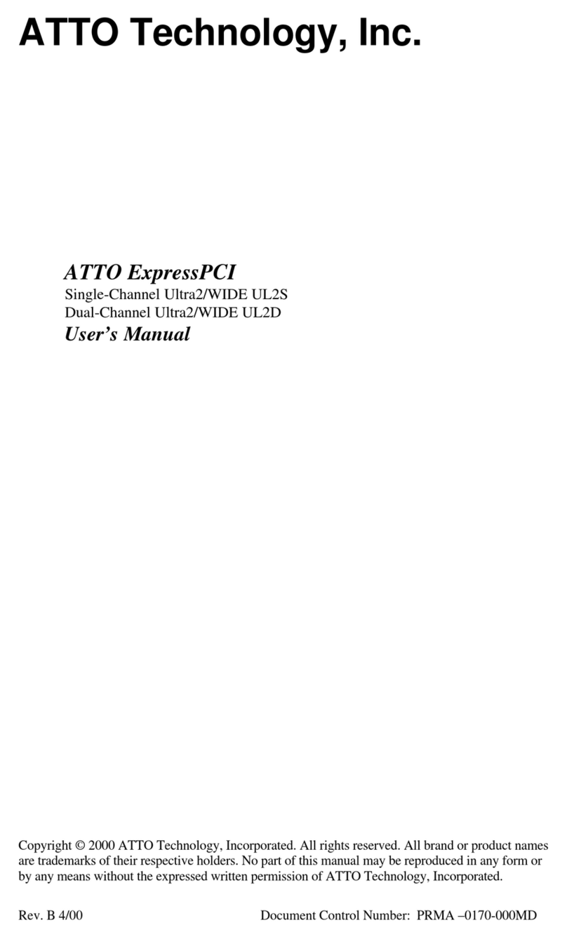 ATTO Technology UL25 User manual