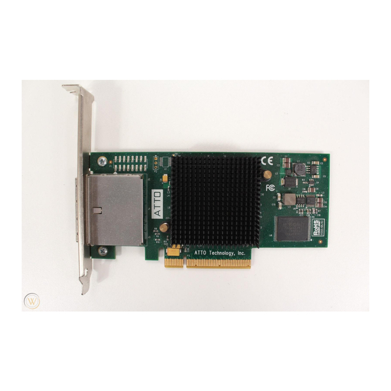 ATTO Technology Low Profile SAS Host Adapter H380 User manual