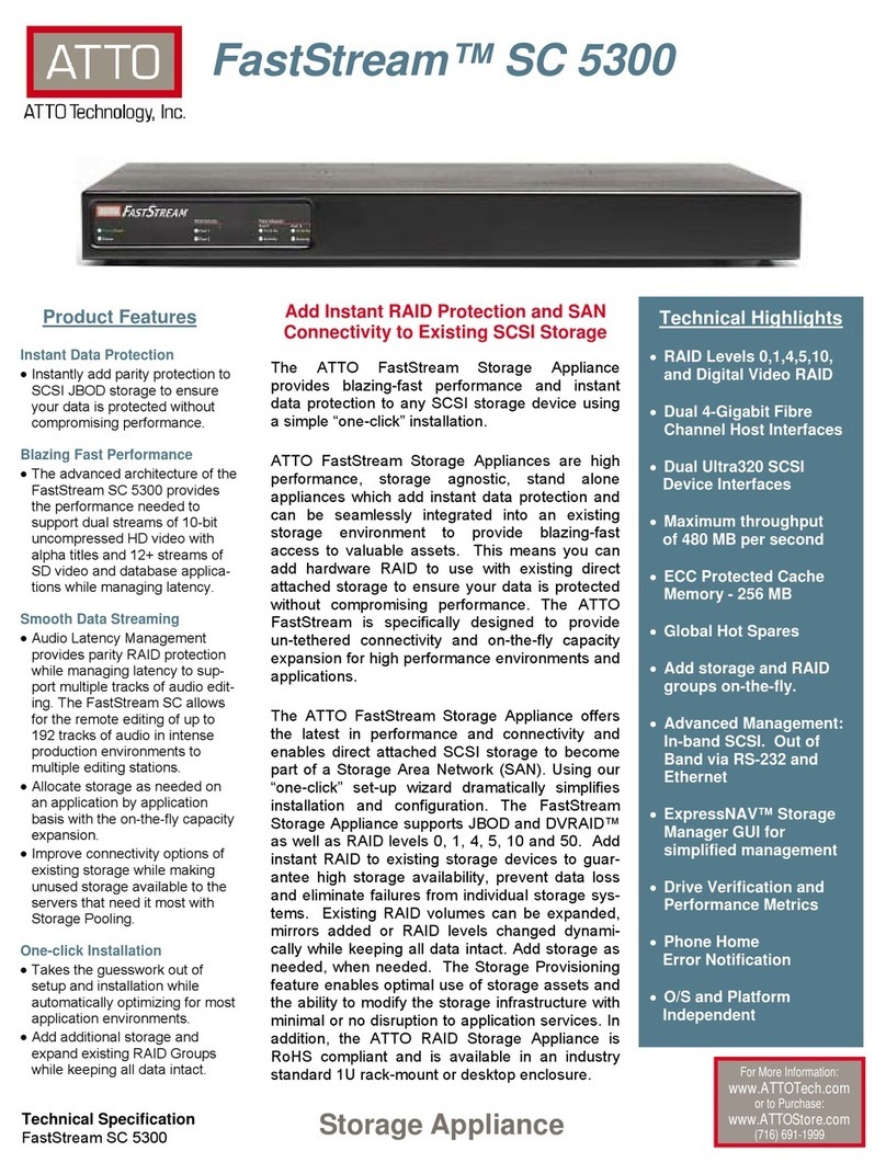 ATTO Technology FastStream SC 5300 Technical specifications
